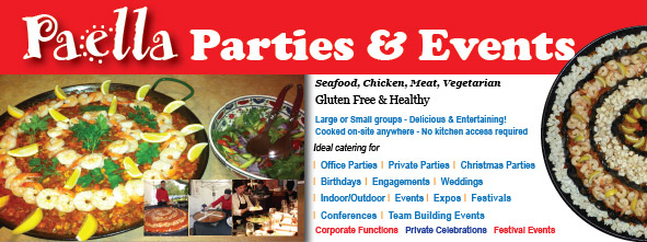 Paella party and event hire Chiltern, Rutherglen, Lake Hume, Northern Victoria and other areas.